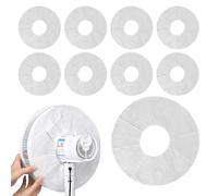 Net Mesh Cover, Damp-Proof Pedestal Fan Cover, 5.91 inches Easy Removal Guard Filter with Electrostatic Adsorption, Dust Protection Idea lPresent for Friends, Colleagues and Family, White