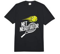 Net Negotiator Entusiasta de la Pelota de Raqueta de Tenis Comfort Colors Adult Heavyweight T-Shirt