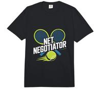 Net Negotiator - Equipo para Amantes de la Raqueta de Tenis Comfort Colors Adult Heavyweight T-Shirt