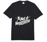 Net Negotiator Jugadores de Tenis Acción Comfort Colors Adult Heavyweight T-Shirt