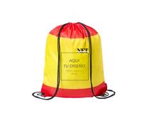 NET Nueva Era Textil Mochila Saco Personalizada España Bandera de España - Bolsa Deportiva con Foto, Logo o Texto - Mochila Ligera con Cordones para Gimnasio, Escuela o Viaje