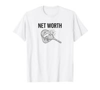 Net Worth Fly Fishing Pun, Funny Angler Dad Camiseta