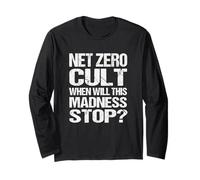 Net Zero Cult ¿Cuándo se detendrá Esta Locura? - Sátira climática Manga Larga