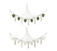 Neta De Almacenamiento De Juguetes, Soporte De Felpa Macrame, Organizador De Pared De Boho, Decoración Elegante De La Habitación Para Niños, Solución De Almacenamiento Estético De Guardería, 3.31 Pulg