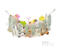 Neta de animales de peluche - 59.06x15.75 pulgadas Love Hammock Pack, hamaca de juguetes para animales de peluche, almacenamiento de juguetes blandos | Linda habitación, dormitorio y decoración del ho