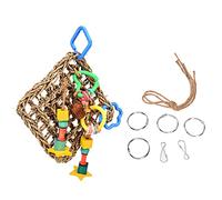 Neta de Escalada de pájaros Parrot Chew Swing Hammock Cage para tortolitos de pinos Finch Budgerigars Parrot