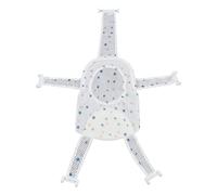 Neta de soporte de asiento de baño de cinco esquina de Tyenaza, prueba de baño de maldad de malla suave y transpirable ajustable a prueba de skid para bebés para bebés (Estrella)