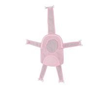 Neta de soporte de asiento de baño de cinco esquina de Tyenaza, prueba de baño de maldad de malla suave y transpirable ajustable a prueba de skid para bebés para bebés (Rosa)