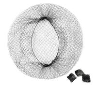 Neta para el cabello 100 piezas de 24 pulgadas redes para el cabello invisibles estirables para mujeres, hombres y niños Neta de malla negra para pan, sueño y servicio de alimentos de cocina.