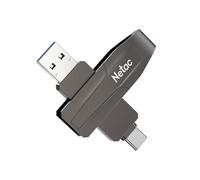 Netac US8 128 GB Dual Interface Solid USB State Drive Flash Memory Drive 128GB Portátil USB SSD Drive 128GB hasta 550MB/s USB 3.2 Gen 2 Compatible con Computadora, Teléfono Interfaz Tipo C
