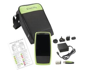 Netally includes: linkrunner at 1500 tester, power supply with regiona