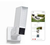 netatmo Cámara de vigilancia al Aire Libre Inteligente Sirena de 105dB, Wi-Fi, iluminación integrada, detección de Movimientos, visión Nocturna, sin suscripción, Blanco, NOC-S-W-IT