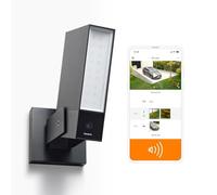 Netatmo Cámara de Vigilancia WIFI Exterior Inteligente con Sirena 105 dB, Foco integrado12W, Video HD 1080p 4MP, Detección de personas/animales/vehículos,Visión Nocturna, Sin Costo Adicional,NOC-S-AMZ