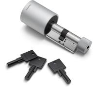 Netatmo Doorlock, Cerradura y Llaves Inteligentes, Acceso con Smartphone o Llave NFC segura, Compartir acceso con invitados, Cilindro europeo universal conectado EN15684, Bluetooth BLE cifrado, NDL-EC