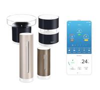 Netatmo Estación Meteorológica ORIGINAL 2ª gen | Interior y Exterior + Pluviómetro + Anemómetro - Temperatura, Humedad, Calidad aire, UV, Pólenes, Previsiones | Compatible Apple, Alexa, Google