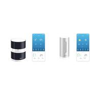 Netatmo NWA01-WW Anemómetro para la Estación Meteorológica, Negro/Transparente, 8.5x8.5x11 cm + Módulo Adicional para la Estación Meteorológica Netatmo, NIM01-WW