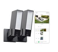 NETATMO Pack 2 Cámaras de Exterior, Iluminación Integrada, Detección de Personas, 1920p, Coches y Mascotas, Aluminio Negro, NBU-2-NOC-AMZ