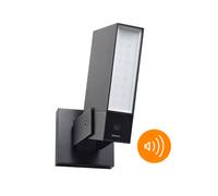 Netatmo Cámara WiFi Externa Inteligente con Sirena de 105 dB, luz integrada, Sensor de Movimiento, visión Nocturna, sin suscripciones, Color Negro Intenso, NOC-S-IT