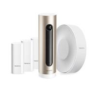 Netatmo Sistema de Video Alarma Inteligente Completo, Cámara WiFi Interior + Sirena Inalámbrica 110 DB + 3 Detectores de Apertura para Puertas y Ventanas, NBU-ICSS-EU