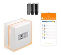 Netatmo Termostato inteligente y conectado de ahorro de energía, WiFi, controla la calefacción de forma remota mediante la aplicación|Compatible con Calderas Individuales, NTH01-AMZ