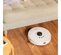 NETBOT LS27 - Robot Aspirador Friegasuelos Láser Con Base De Autodescarga 2700Pa Blanco
