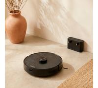 NETBOT LS80 - Robot Aspirador Inteligente 8000 Pa Con Función Friegasuelos Y Base De Auto Vaciado Opcional Negro