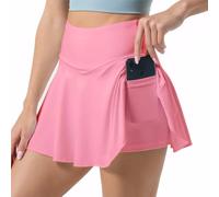 Neteson Faldas de Tenis para Mujer Falda Deportiva Plisada 2 en 1 Mini Faldas Pantalón Skorts de Golf con Pantalones Cortos Bolsillo para Correr Yoga Fitness Ciclismo Ejercicio Casual