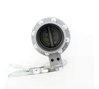 NETFEN Válvula De Mariposa De PVC Tipo Zócalo Válvula De Disco DN 110 MM Válvula De Riego Válvula De Mariposa De Una Sola Pieza De Plástico 1PC (Color : Galvanized Handle)