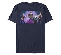 Netflix and The Phantoms Julie On Stage Organic-Camiseta de Manga Corta, Azul Marino, L Unisex Adulto