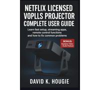 Netflix Licensed VOPLLS Projector Complete User Guide: Learn fast setup, streaming apps, remote control functions, and how to fix common problems