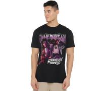 Netflix Stranger Things Eddie Munson Homage 86 Camiseta Unisex, Negro, M