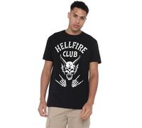 Netflix Stranger Things Hellfire Club Bones Camiseta Unisex, Negro, L