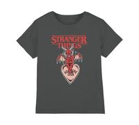 Netflix Stranger Things Hellfire Heart Girls T Shirt, 12-13 A