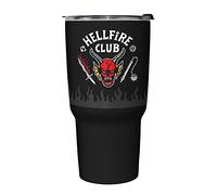 Netflix Stranger Things Hellfire Logo Flame - Taza de viaje de acero inoxidable, 27 onzas