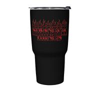Netflix Stranger Things Stranger Flame Logo - Taza de viaje de acero inoxidable (27 oz)