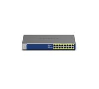 NETGEAR GS516PP No administrado Gigabit Ethernet (10/100/1000) Energía sobre Ethernet (PoE) Azul, Gris