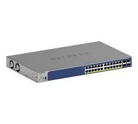 NETGEAR 28-Port Gigabit Ethernet Smart Switch (GS728TXv3) Managed, mit 24 1G, 4 10G-SFP+, optionales Insight Cloud-Management, Desktop- Oder Rack-Befestigung