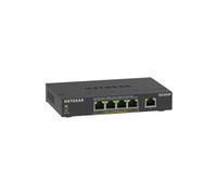 NETGEAR Switch no Gestionable de 5 Puertos Gigabit Ethernet PoE (GS305P) | con 4 Puertos PoE+ de 63 W | Montaje de Sobremesa o en Pared