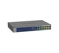 NETGEAR Conmutador PoE no administrado Gigabit Ethernet de 16 puertos (GS516UP) - con 8 x PoE+ y 8 x PoE++ @ 380W, montaje en rack y protección de por vida ProSAFE