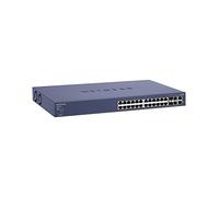 Netgear FS728TP-100NAS - Switch gestionable Smart Pro de 24 puertos (Fast Ethernet PoE de montaje en bastidor y alimentación a través de Ethernet de 24 puertos y 192 W) [modelo americano]