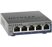 Netgear GS105E-200UKS L2/L3 Gigabit Ethernet - Switch de Red 1000,100 y 10BASE-T, IEEE 802.1p, 802.1Q, 802.3, 802.3ab, 802.3af, 802.3i, 802.3u y 802.3X, 8000 entradas, Modelo de UK