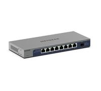 NETGEAR Switch de 8 Puertos y 10 GB GS108X | Switch Ethernet multigigabit - 1 Puerto SFP+ 10G - Montaje en sobremesa o en Bastidor, y protección de por Vida