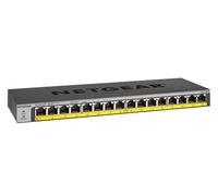 Netgear GS116PP-100NAS - Switch de Red no gestionable PoE/PoE+ con 16 Puertos Gigabit Ethernet RJ-45 con 183W de Consumo PoE [Modelo USA]
