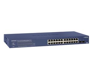 NETGEAR GS724TP Gestionado L2/L3/L4 Gigabit Ethernet (10/100/1000) Energía sobre Ethernet (PoE) 1U Negro, Gris