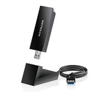 NETGEAR Nighthawk Adaptador WiFi 6E USB 3.0 A8000 - Llave USB WiFi 6 Para PC - AXE3000 Velocidad Gigabit Inalámbrico Tribanda (Hasta 3 Gbps) - Nueva Banda 6 GHz - Para PC Windows