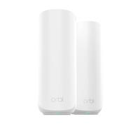 NETGEAR Orbi 370 | Sistema Mesh WiFi 7 | RBE372 | Router WiFi 7 y 1 satélite | hasta 3,6 Gbits/s | Alcance 240 m² | Soporta 70 Dispositivos | Puerto Internet 2.5GB | Dualbanda BE3600 | Blanco