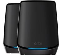 Netgear Orbi RBK862SB Sistema Mesh WiFi 6 Tribanda | Router con 1 Extensor Satélite | Cobertura de Hasta 360 m²| 100 dispositivos | 10 Gig Puerto de Internet |AX6000 (6Gbps)