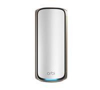 NETGEAR Orbi Serie 970 Sistema WiFi 7 Mesh, Satélite de Expansión | Compatible con RBE972 / RBE973, Añade hasta 220 m², Hasta 27 Gbit/s, 200 dispositivos, Quad-Band, Blanco, RBE970