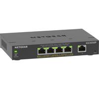 NETGEAR 5-Port Gigabit Ethernet PoE+ Plus Switch (GS305EP) Gestionado L2/L3 Gigabit Ethernet (10/100/1000) Energía sobre Ethernet (PoE) Negro