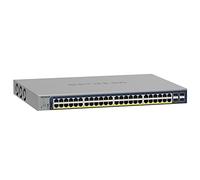 NETGEAR Switch PoE Gigabit Ethernet Smart gestionado de 52 Puertos GS752TP - Gestión Insight Opcional, 48x PoE+a 380W, 4X 1G SFP, Montaje en sobremesa o en Bastidor y protección Limitada de por Vida